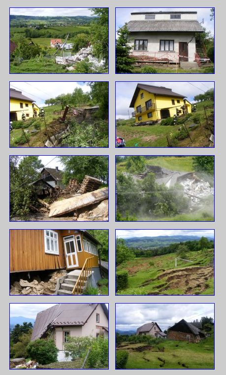 limanowa-klodne-osuwisko Osuwisko Kłodne, Limanowa fot. Strona Gminy Limanowa