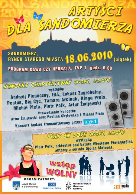 Sandomierz Wielki koncert charytatywny na rzecz powodzian