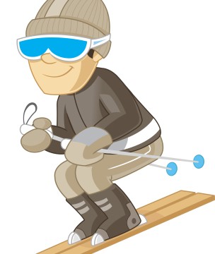 Kozzi-vector-image-of-a-man-enjoying-skiing-305 X 425