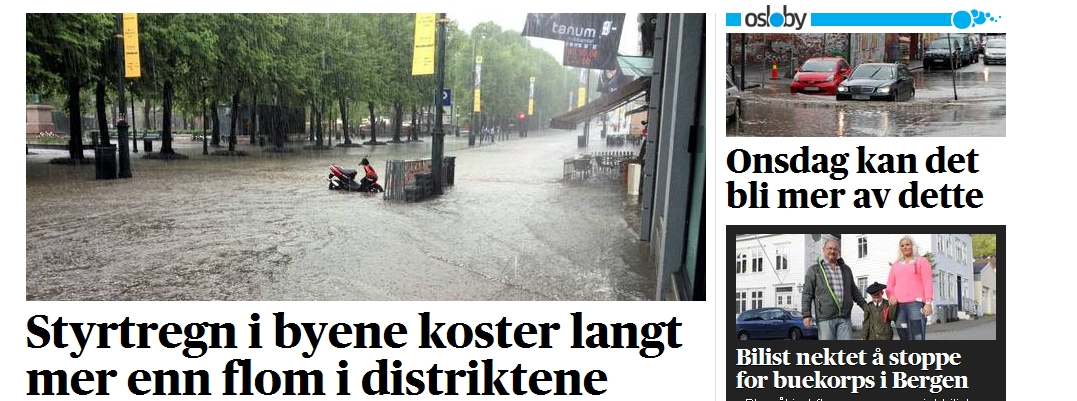 PowódĹş w Norwegii, Ăstlandet