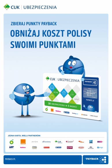 CUK Ubezpieczenia nowym partnerem PAYBACK BIZNES, Ubezpieczenia - PAYBACK Polska poszerza portfolio swoich partnerów. 4 kwietnia 2018 roku do Programu dołączył CUK Ubezpieczenia – lider wśród multiagencji ubezpieczeniowych, posiadający blisko 300 placówek w całej Polsce.